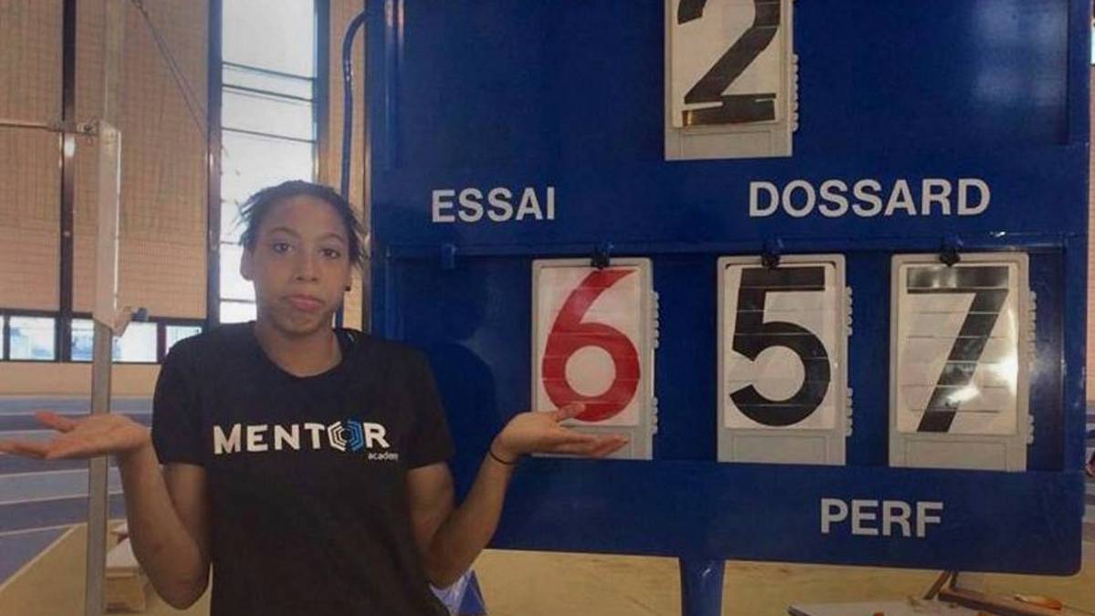 ¡Vaya prodigio! Una francesa de 14 años salta 6,57 en longitud